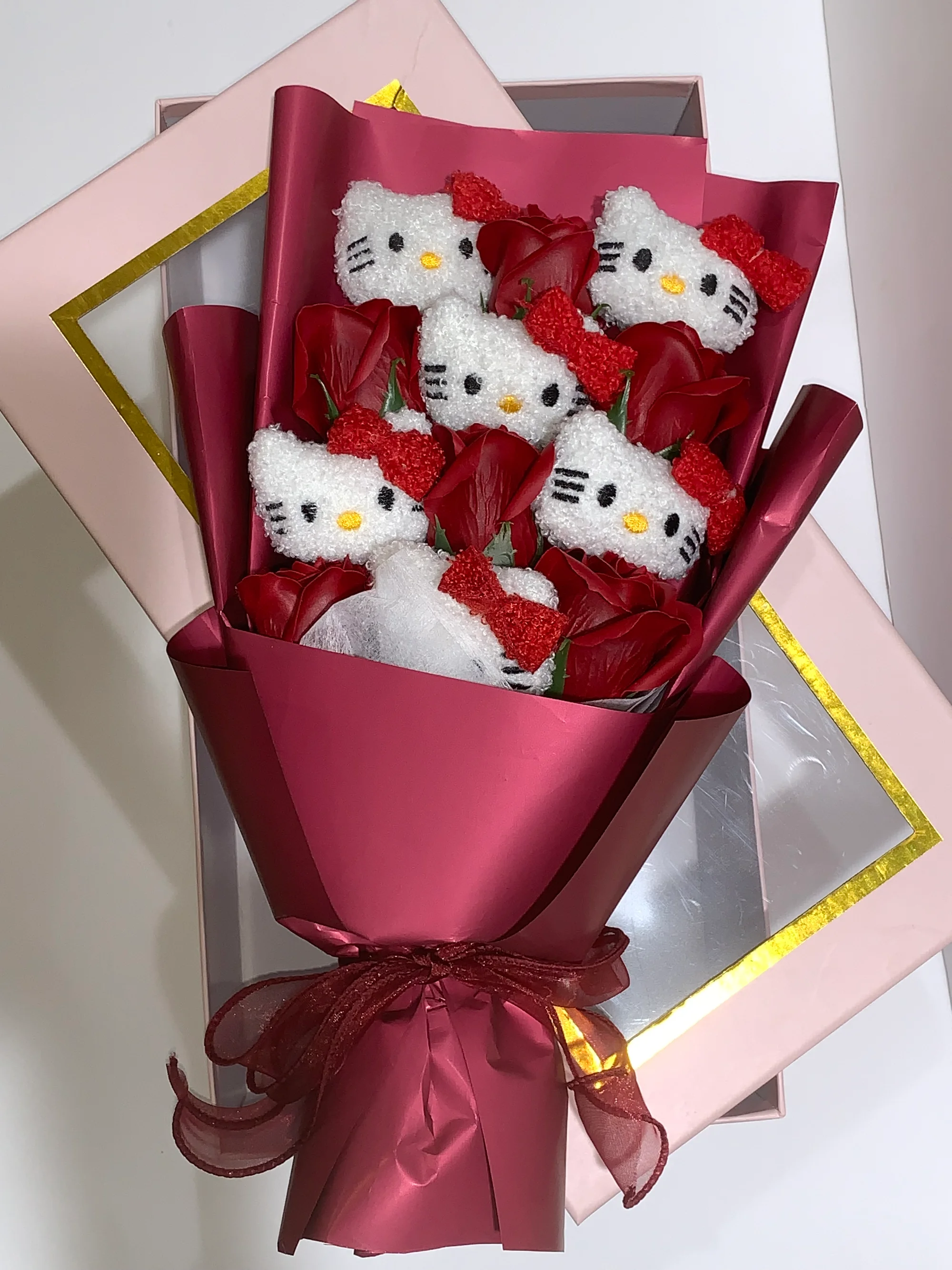 Soap Bloom & Hug – Soap Flower Teddy Gift Box 🌹 product image 20