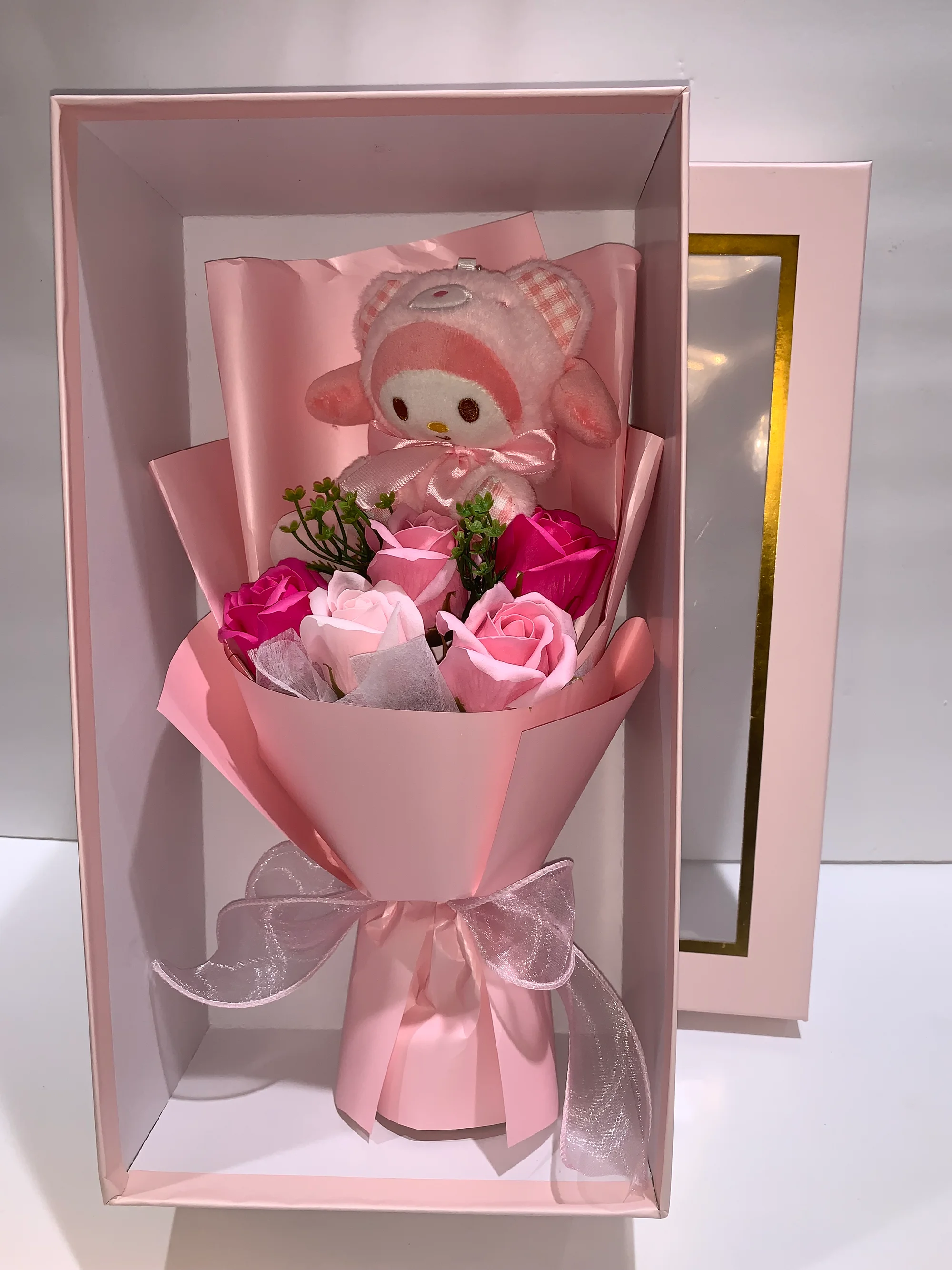 Soap Bloom & Hug – Soap Flower Teddy Gift Box 🌹 product image 7