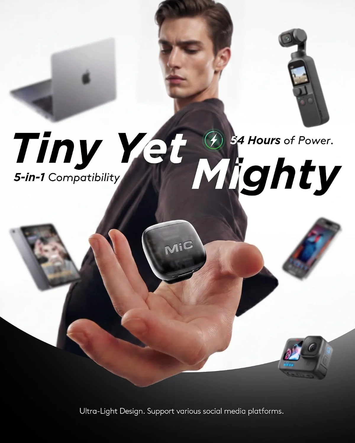 NeoMic Mini Microphone for iPhone&Android (2TX+USB-C RX+Case) product image 10