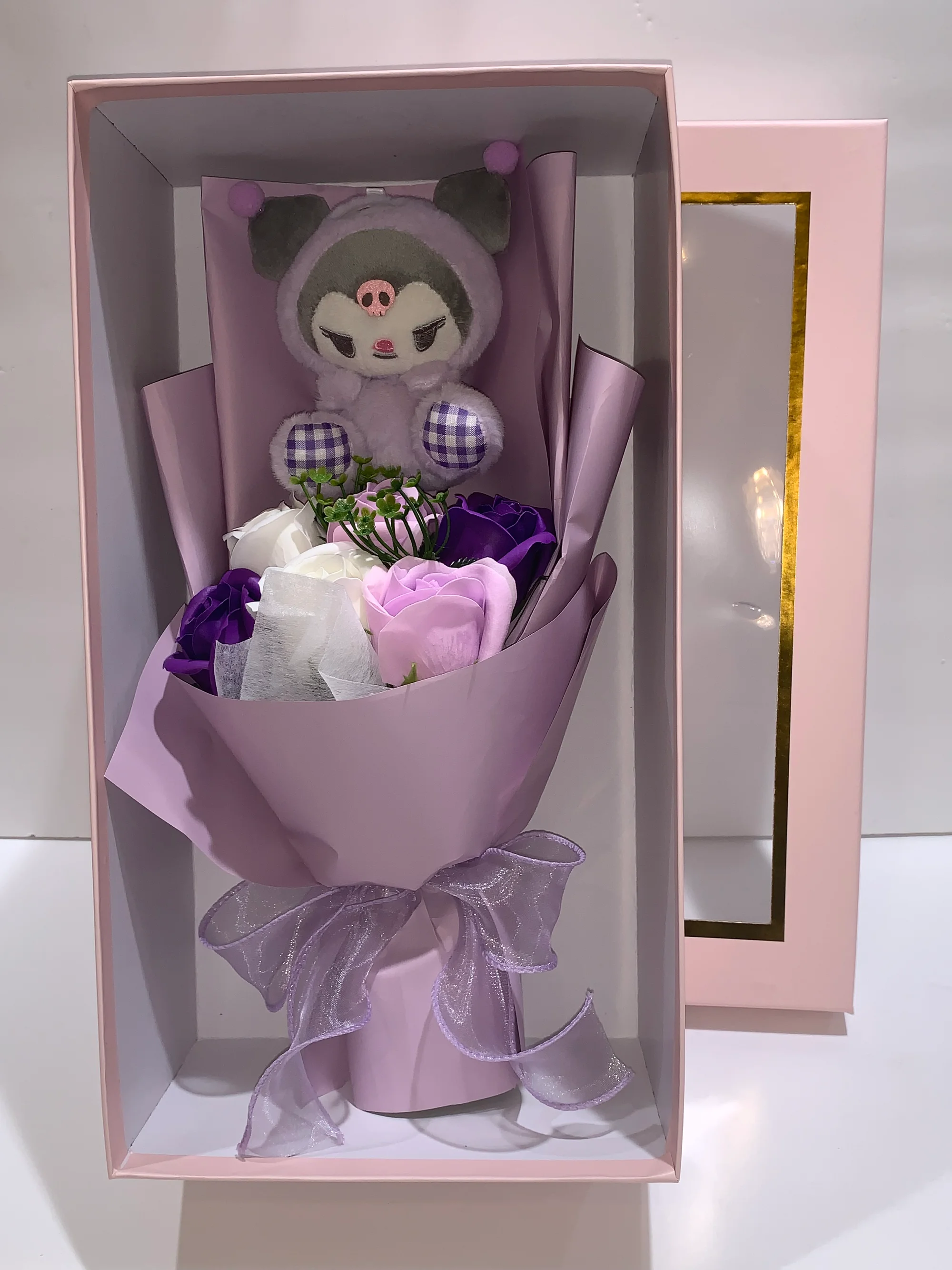 Soap Bloom & Hug – Soap Flower Teddy Gift Box 🌹 product image 9