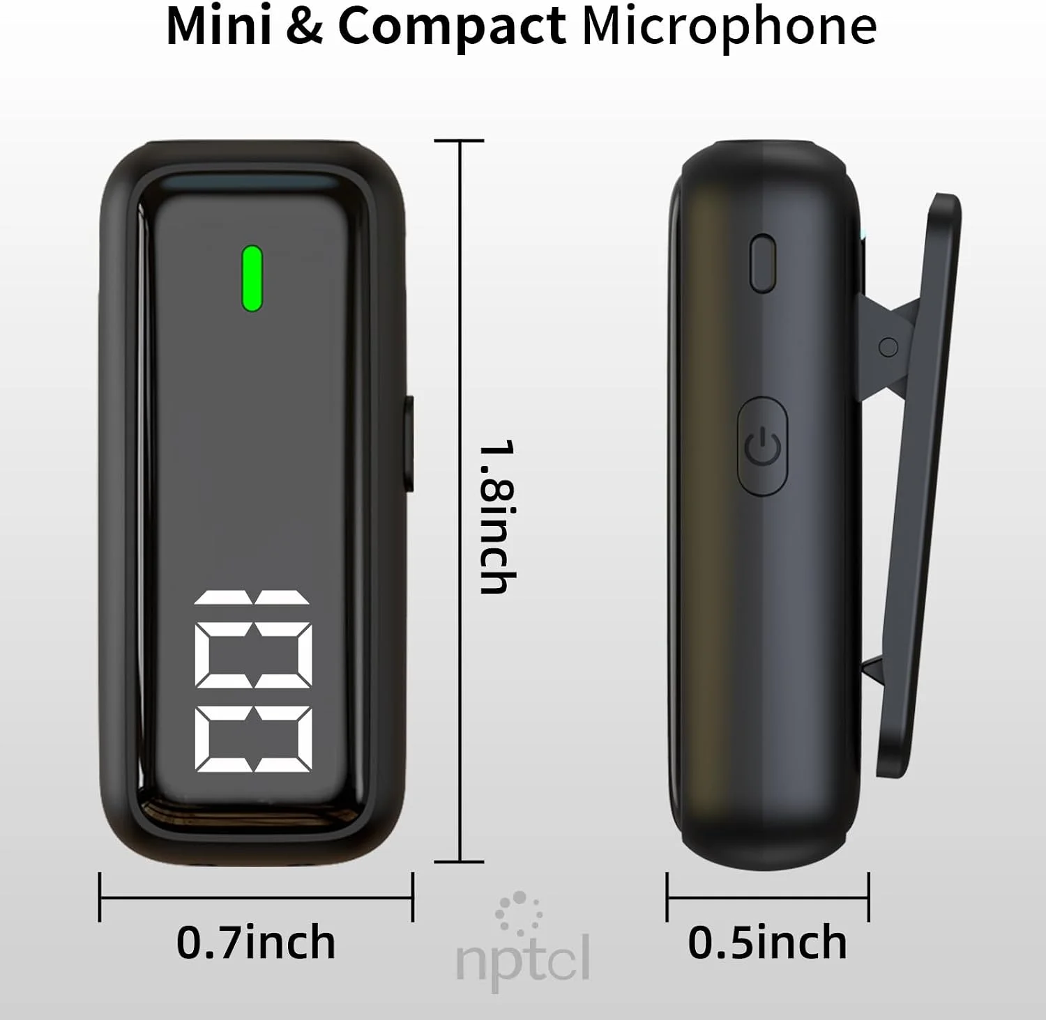 Wireless Lavalier Microphone for iPhone iPad Android, Mini USB C Mic product image 2