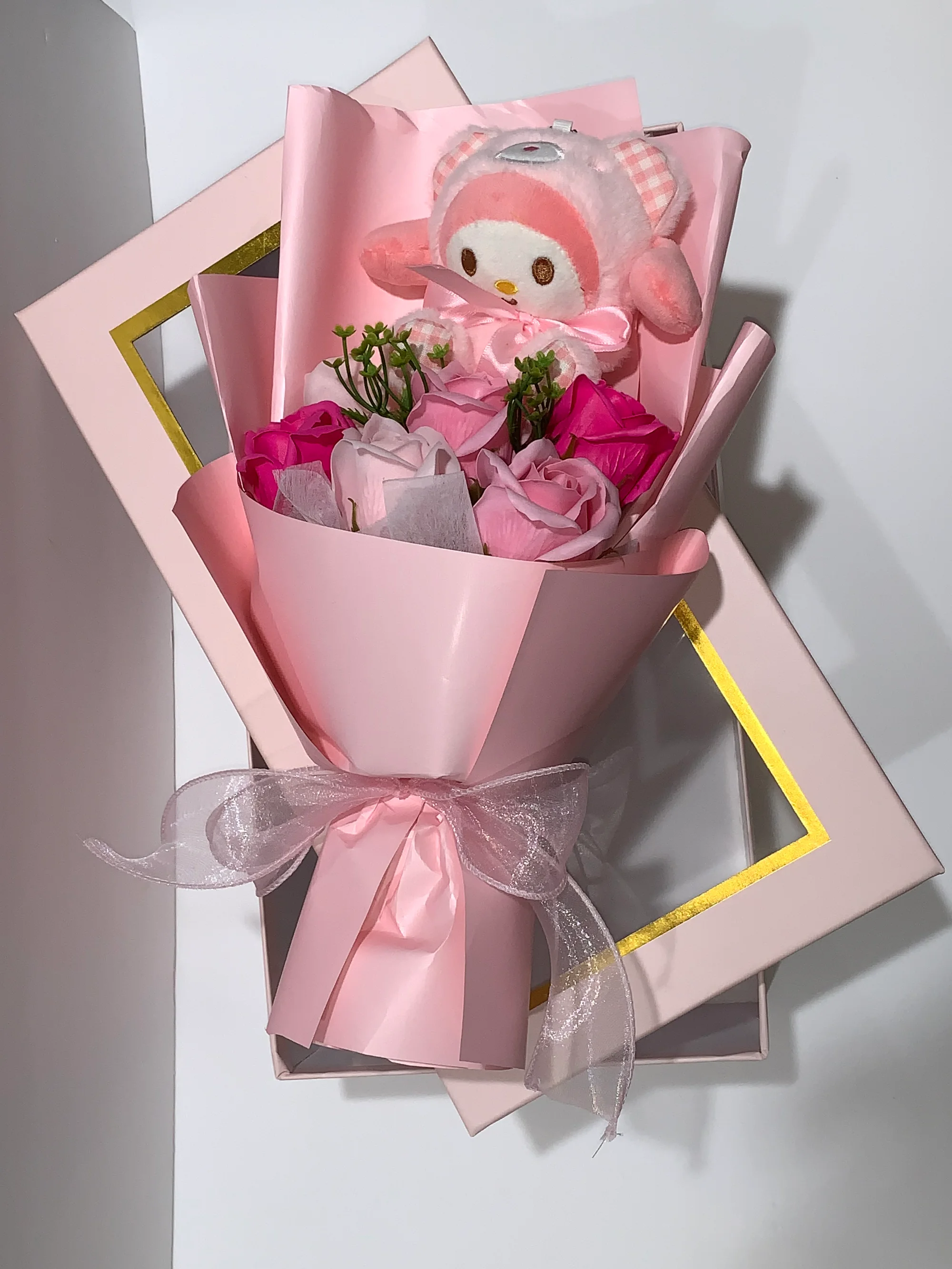 Soap Bloom & Hug – Soap Flower Teddy Gift Box 🌹 product image 6