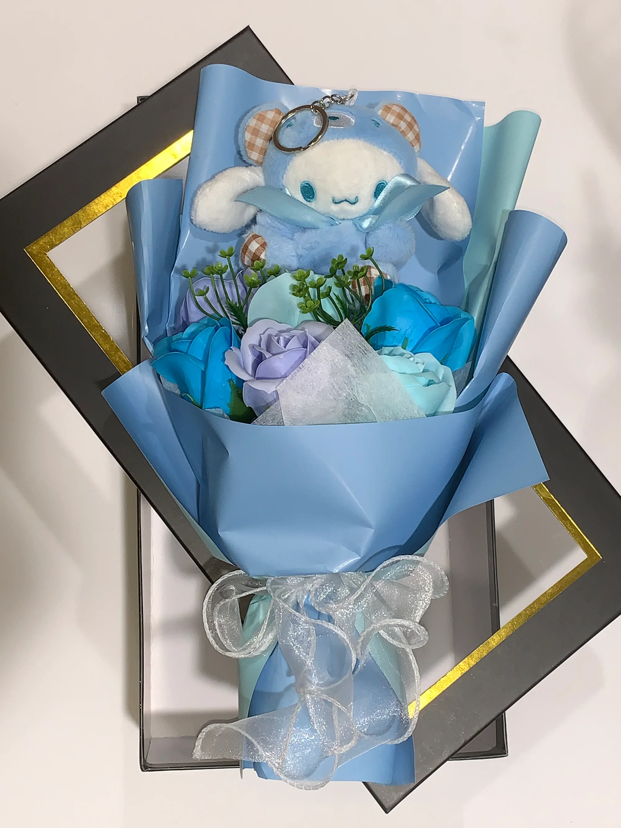 Soap Bloom & Hug – Soap Flower Teddy Gift Box 🌹